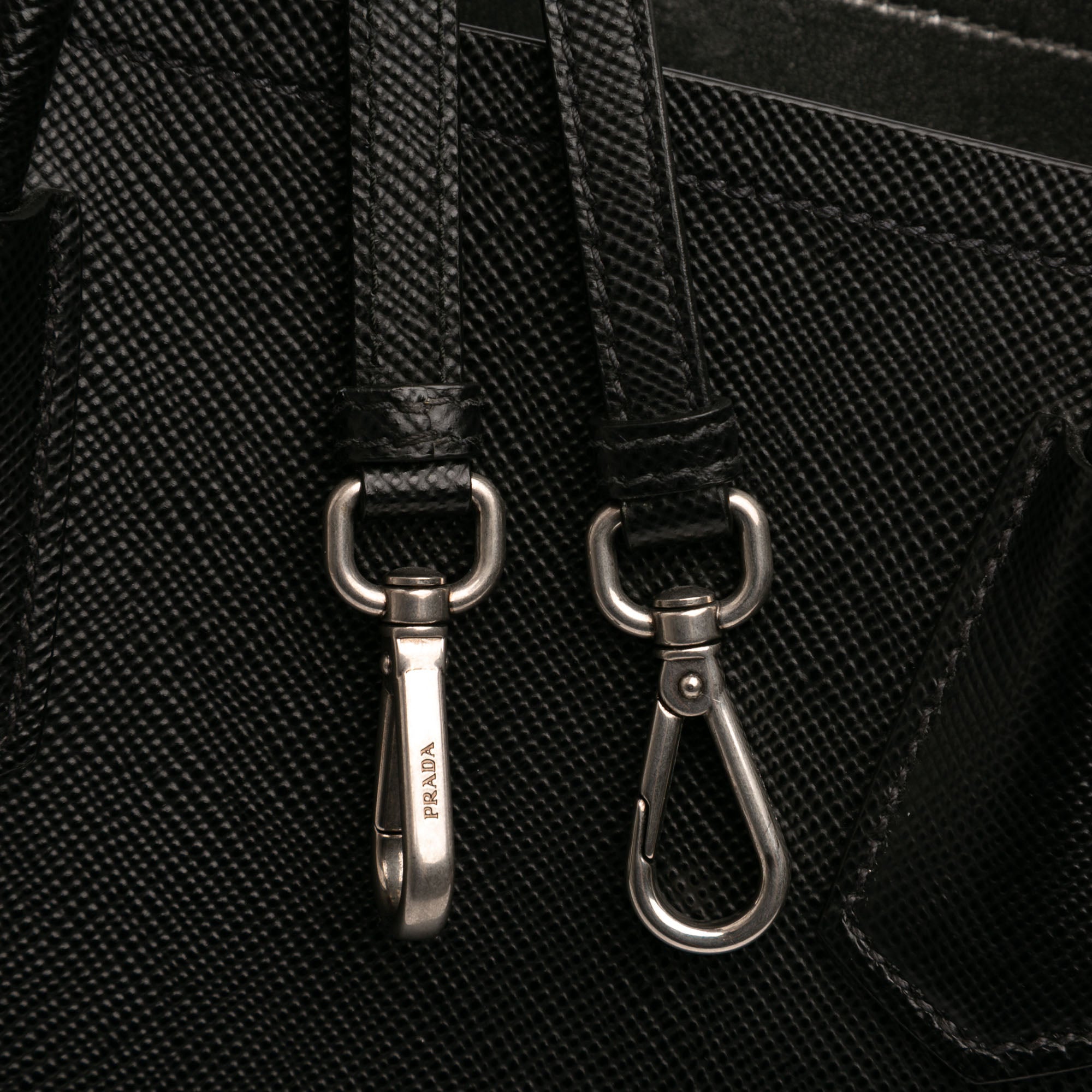 Medium Saffiano Cuir Double Handle Satchel - Image 7