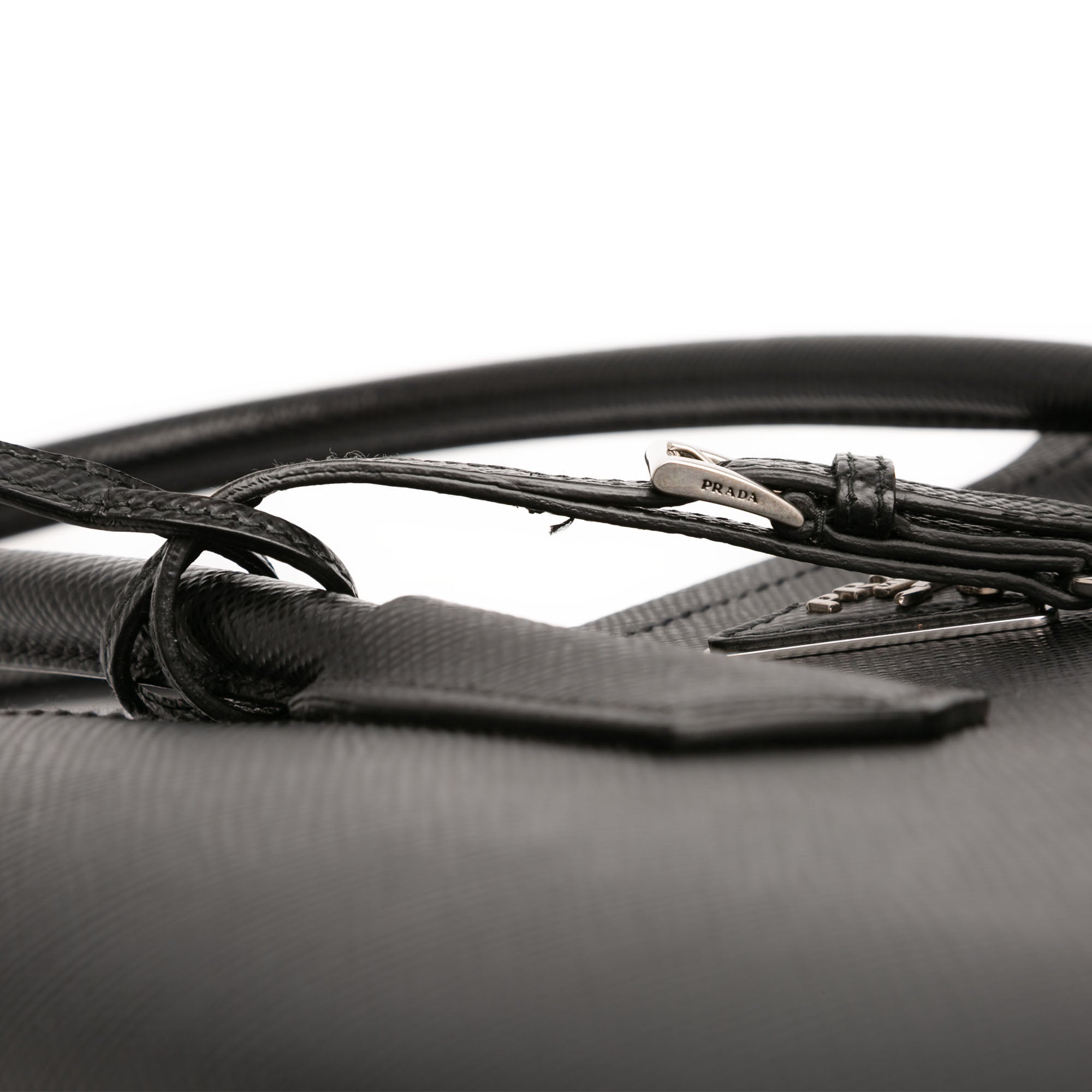 Medium Saffiano Cuir Double Handle Satchel - Image 9