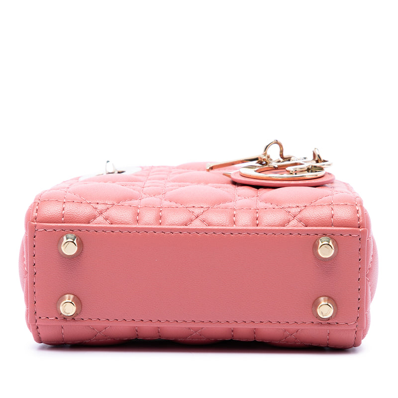 Micro Lambskin Cannage Lady Dior - Image 3