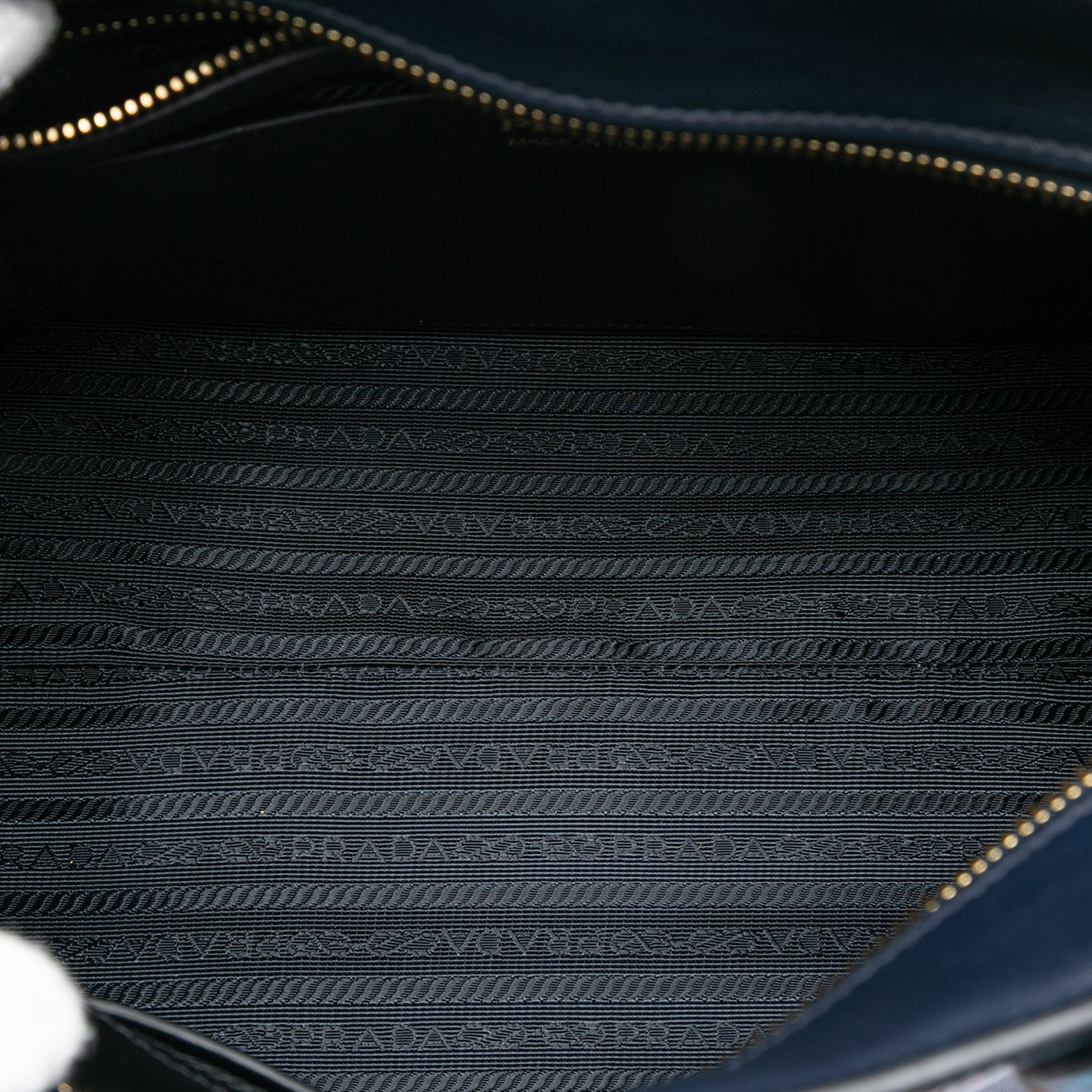 Medium Saffiano Trimmed City Calf Greca Esplanade Satchel - Image 4