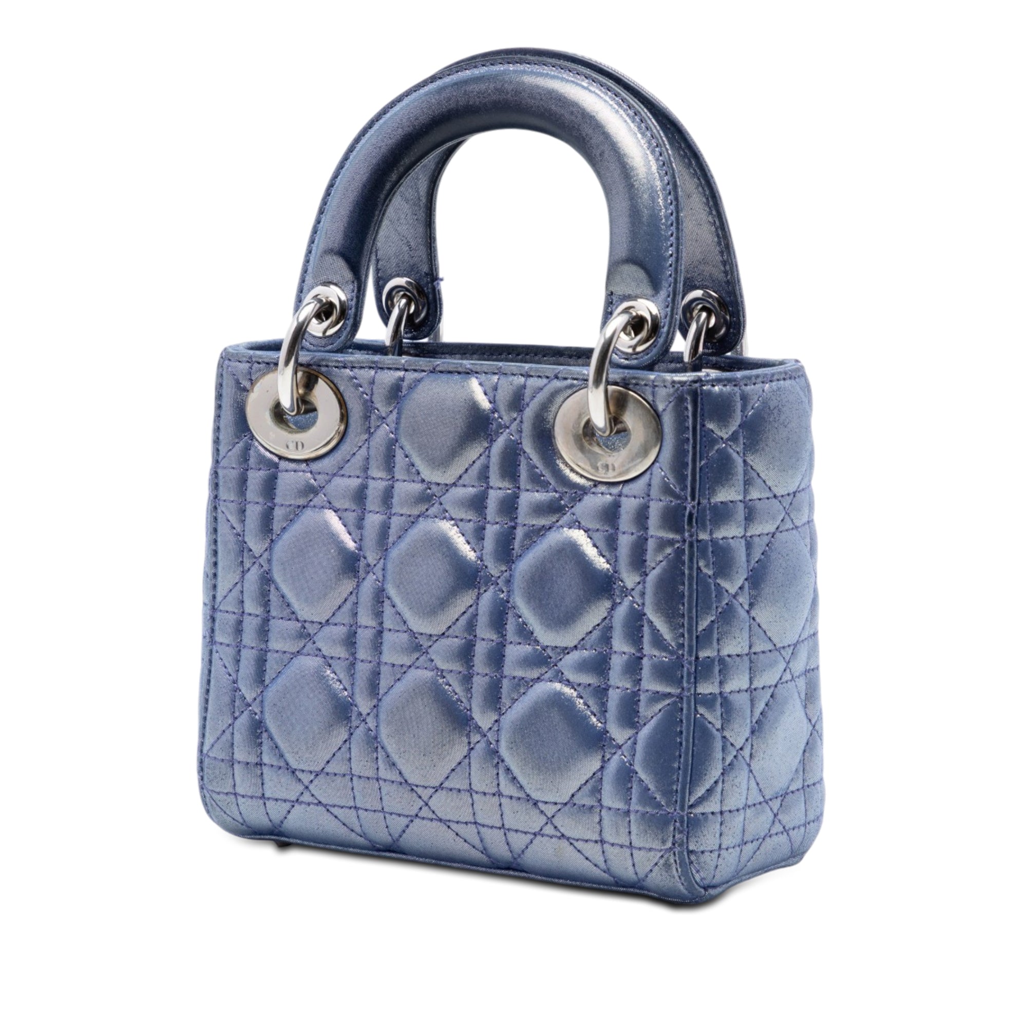 Mini Iridescent Lambskin Cannage Lady Dior - Image 2