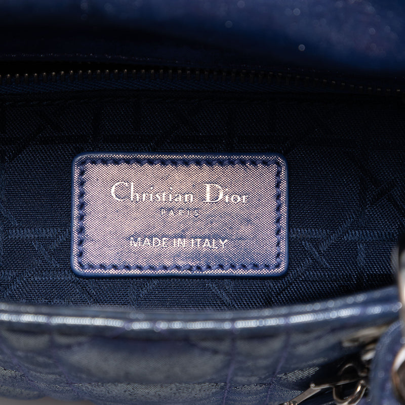 Mini Iridescent Lambskin Cannage Lady Dior - Image 5
