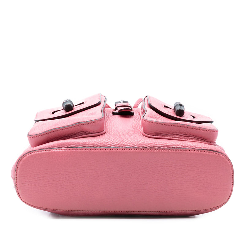 Leather Bamboo Tassel Backpack - Image 3