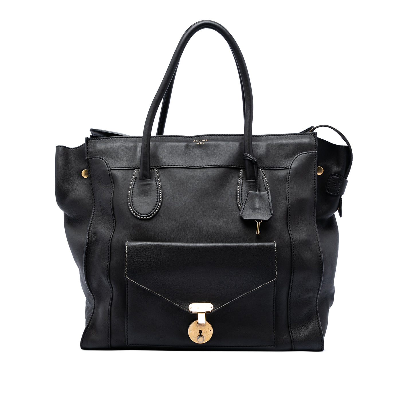 Leather Envelope Luggage Tote - Image 1