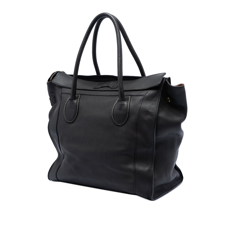Leather Envelope Luggage Tote - Image 2