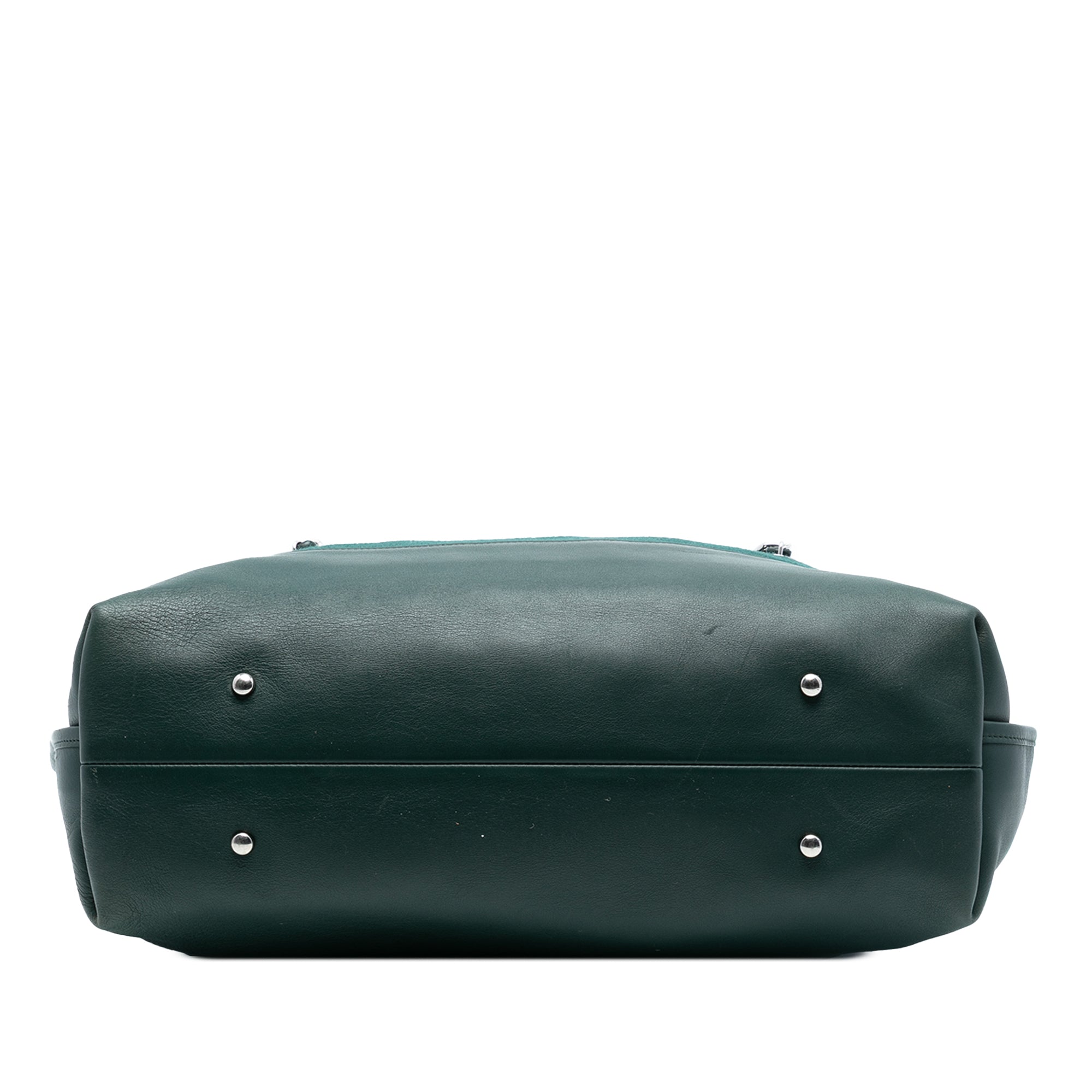 Extra Large Stitched Wool and Calfskin 31 Shopping Bag - Image 3