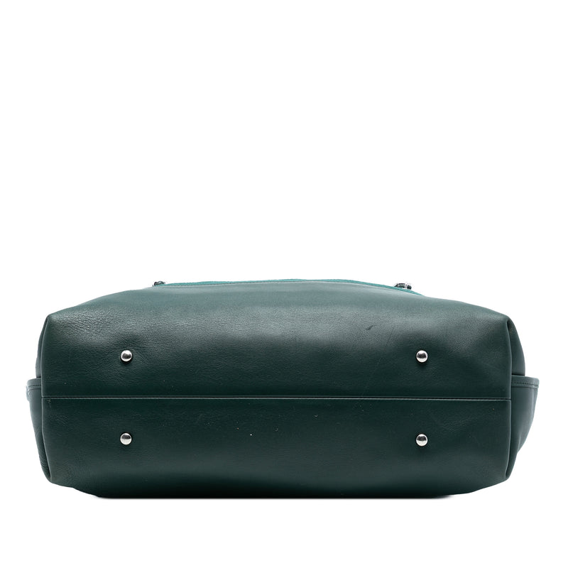 Extra Large Stitched Wool and Calfskin 31 Shopping Bag - Image 3