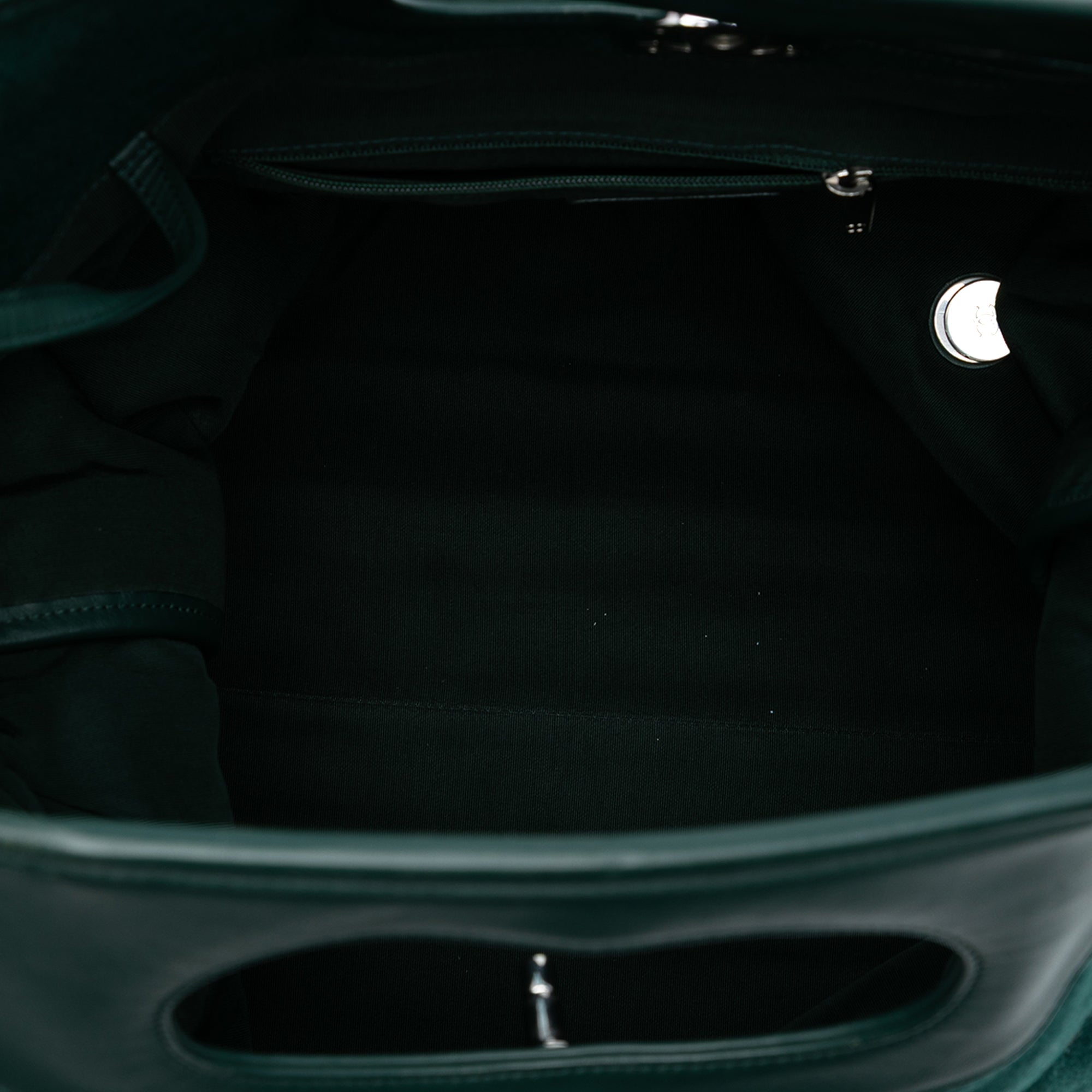 Extra Large Stitched Wool and Calfskin 31 Shopping Bag - Image 4