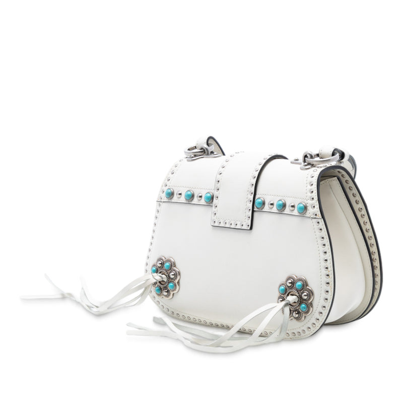 City Calf Studded Folk Corsiere Satchel - Image 2