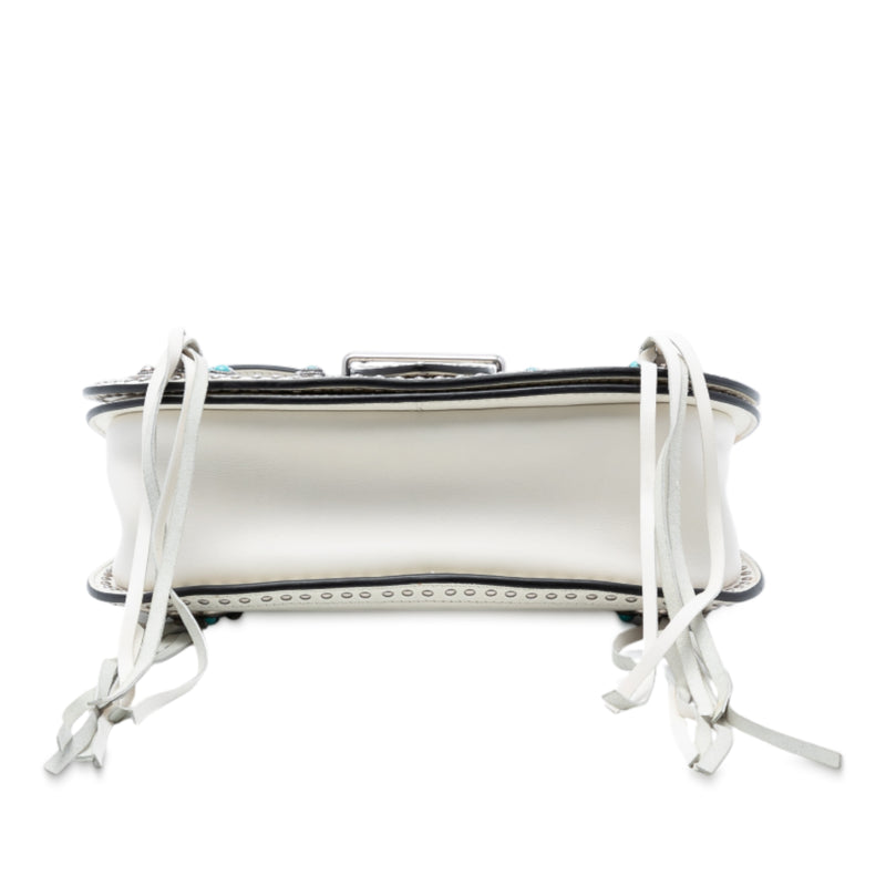 City Calf Studded Folk Corsiere Satchel - Image 3