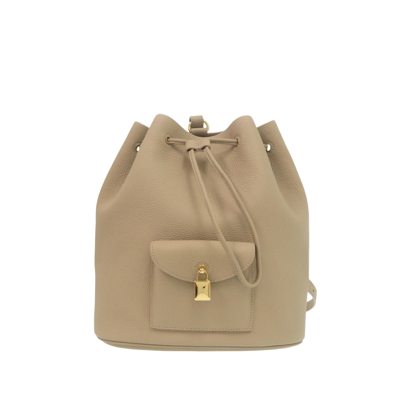 Grained Calfskin Extra Drawstring Backpack - Image 1