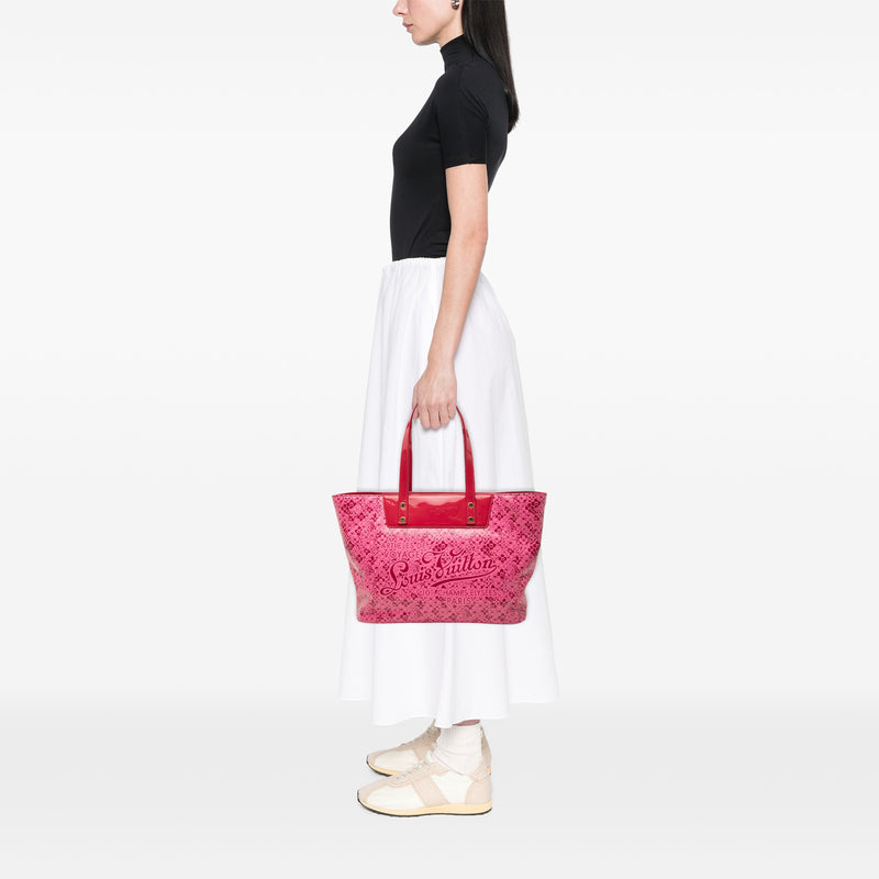 Takashi Murakami Coated Canvas Cosmic Blossom Tote PM - Image 6