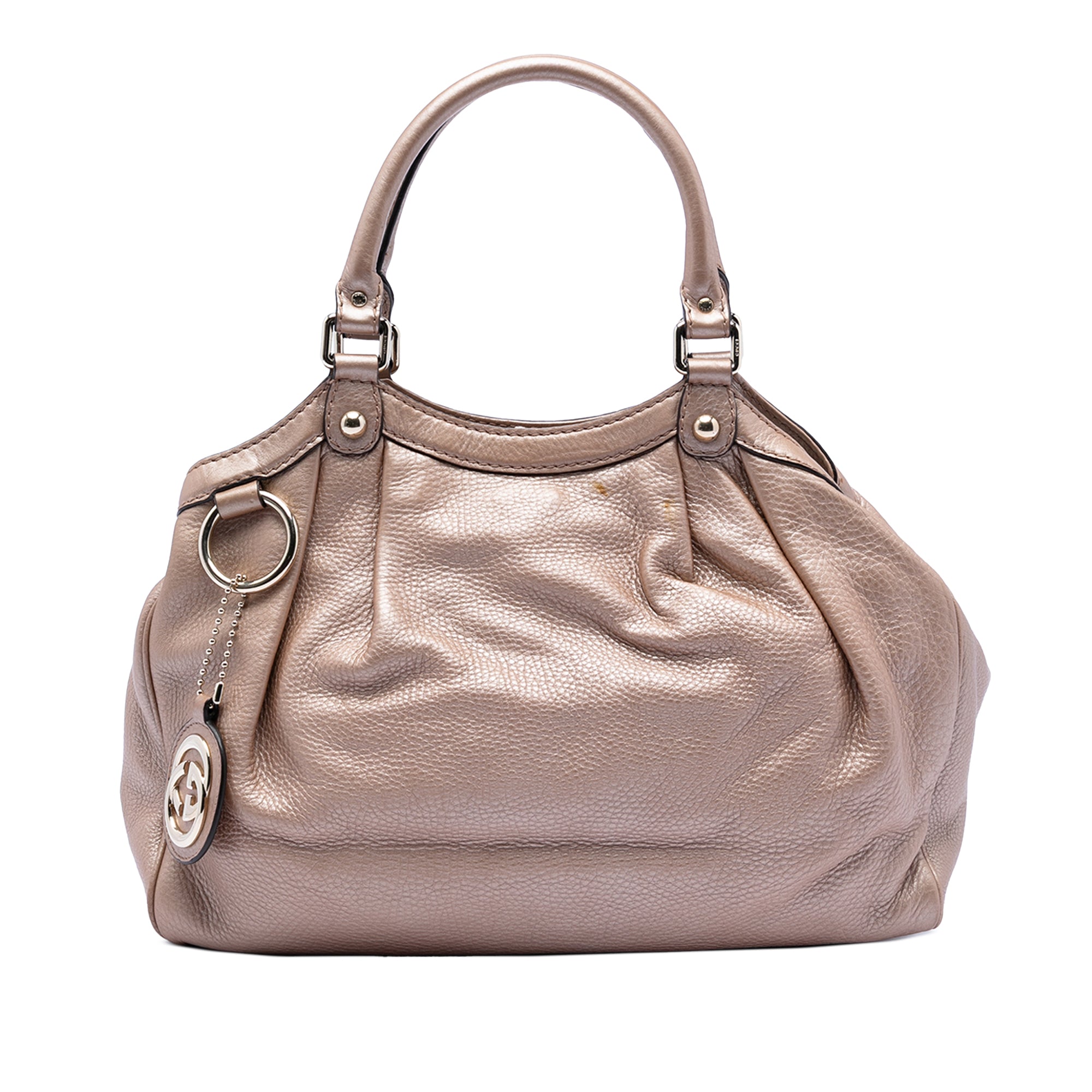 Medium Metallic Calfskin Sukey Tote - Image 1