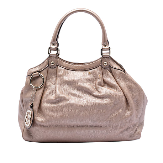 Medium Metallic Calfskin Sukey Tote - Image 1