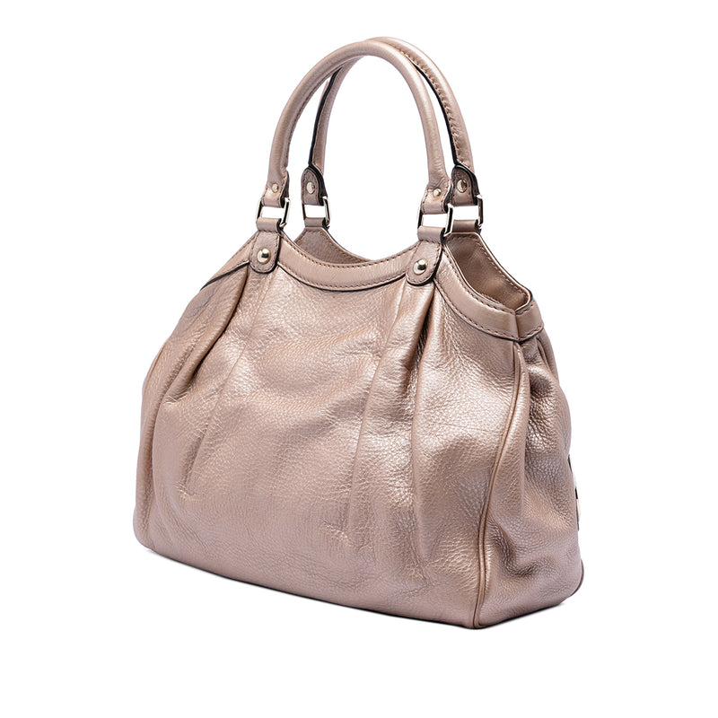 Medium Metallic Calfskin Sukey Tote - Image 2
