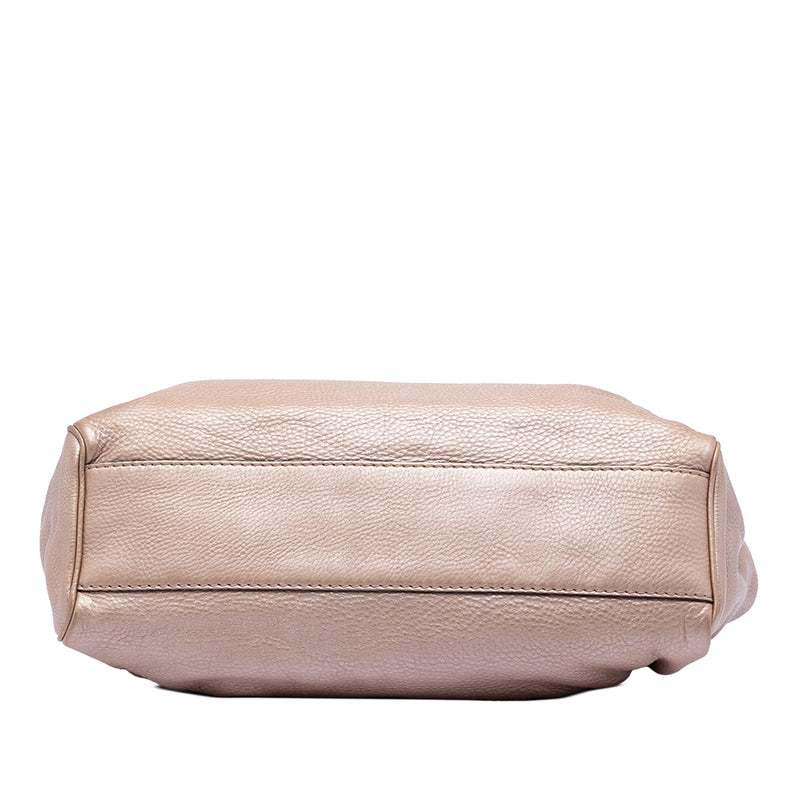 Medium Metallic Calfskin Sukey Tote - Image 3
