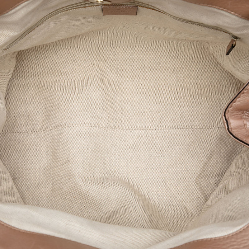 Medium Metallic Calfskin Sukey Tote - Image 4