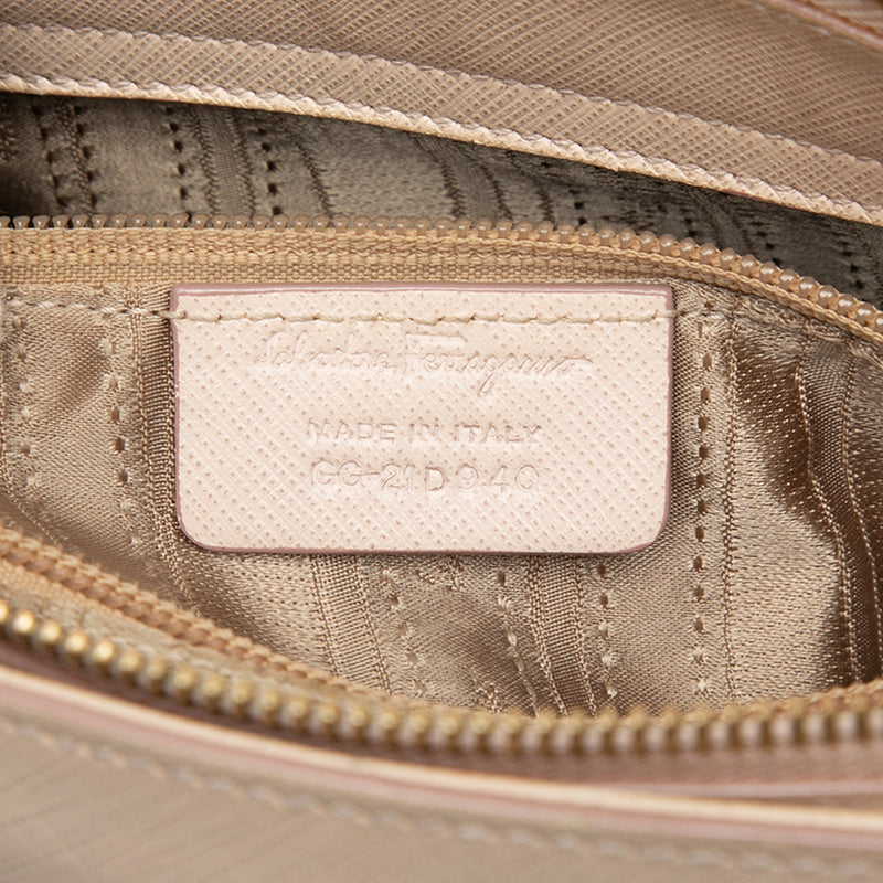 Medium Leather Gancini Beky Satchel - Image 6