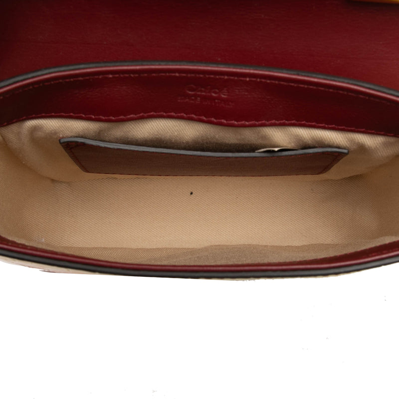 Mini Ombre Croc Embossed Leather C Satchel - Image 4