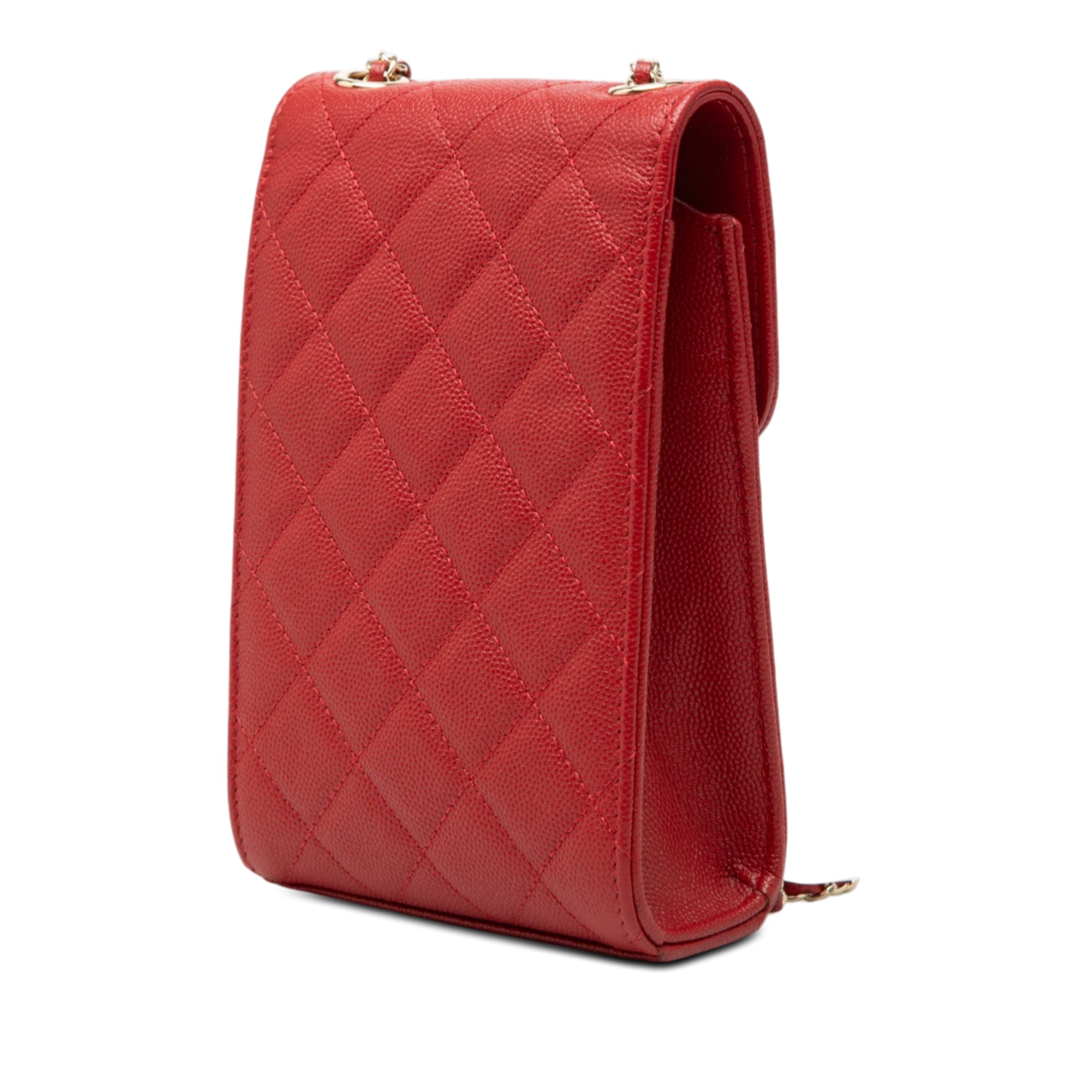 Quilted Caviar Golden Class Phone Holder - Image 2