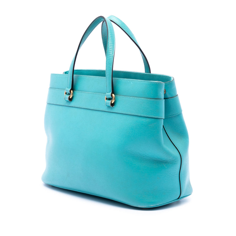 Leather Bright Bit Satchel - Image 2
