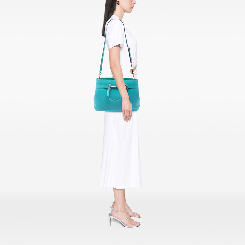 Leather Bright Bit Satchel - Image 6
