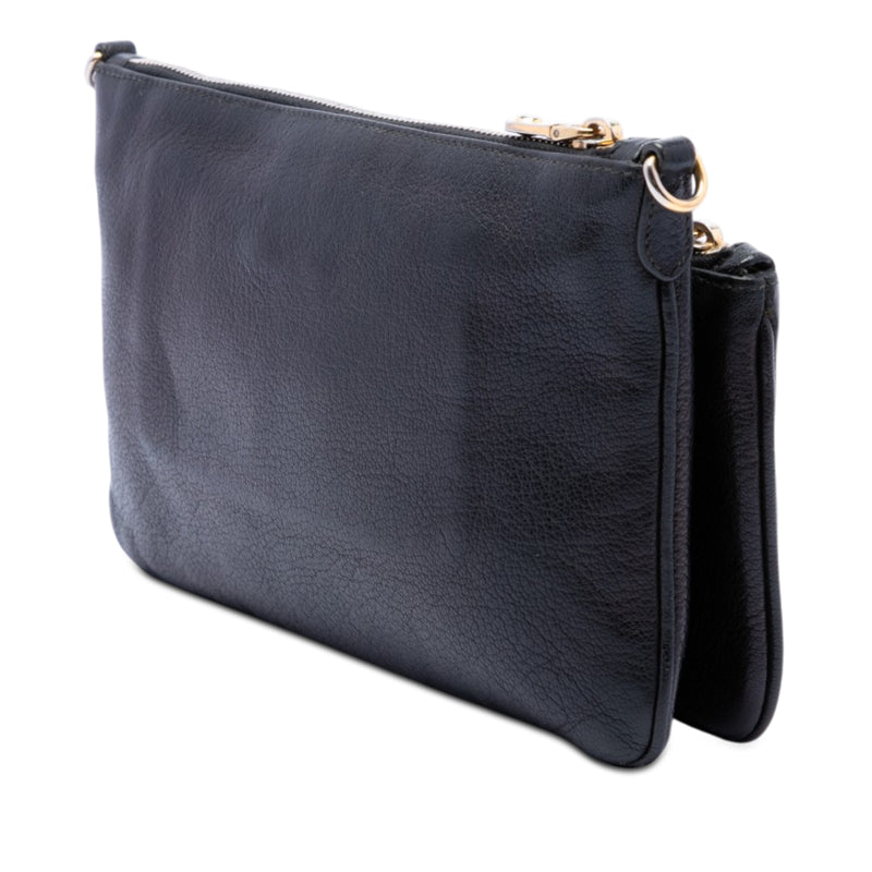 Goatskin Madras Double Zip Crossbody - Image 2