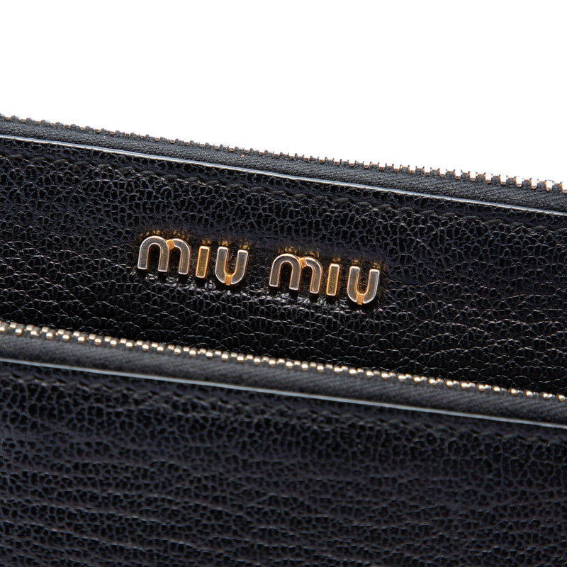 Goatskin Madras Double Zip Crossbody - Image 5