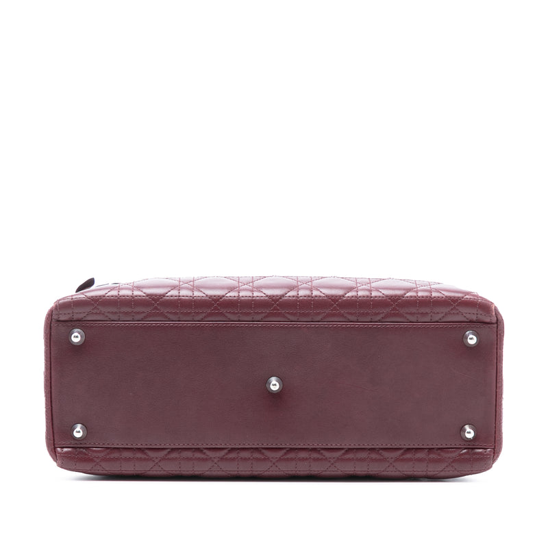 Large Lambskin Cannage Bow Lady Dior - Image 3