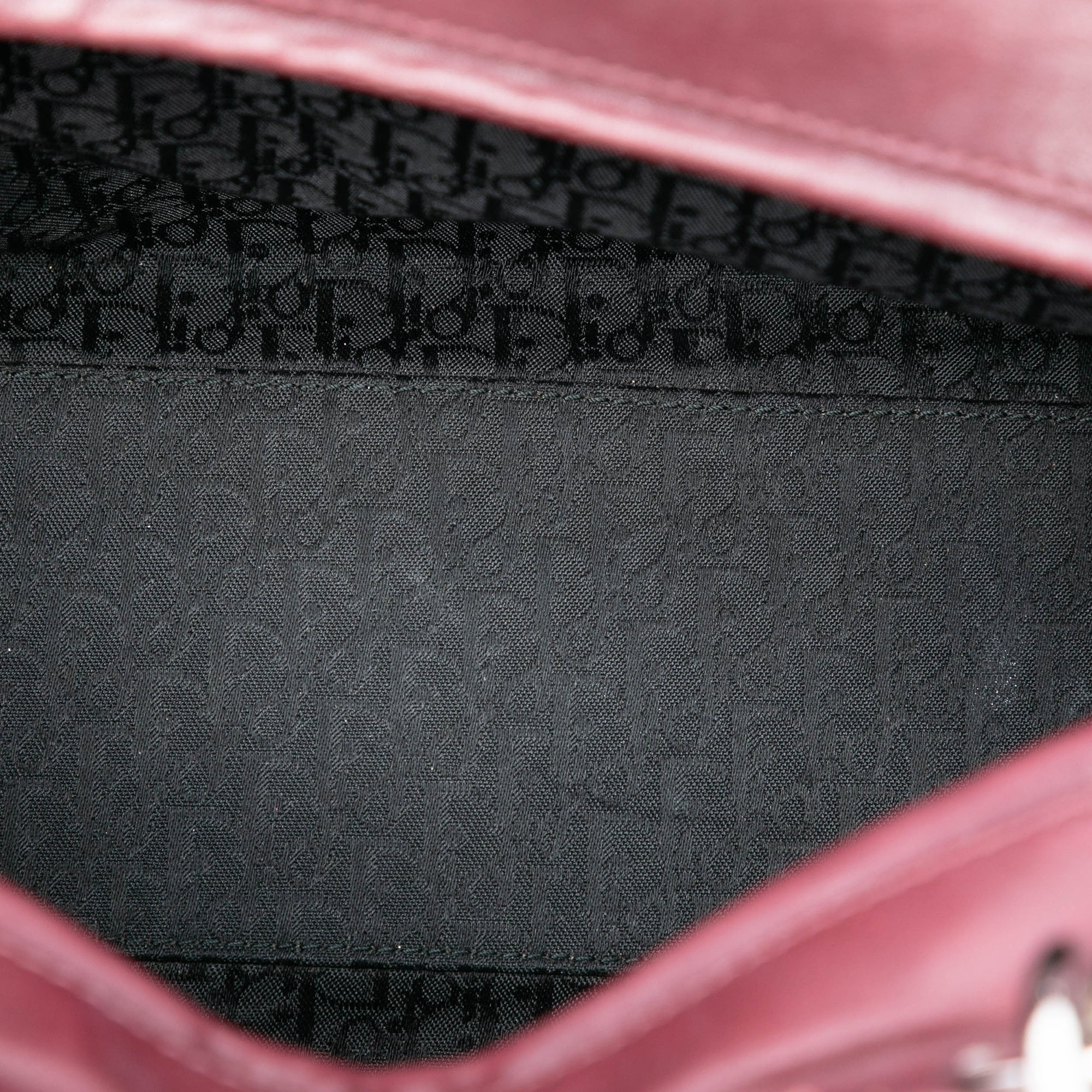 Large Lambskin Cannage Bow Lady Dior - Image 4