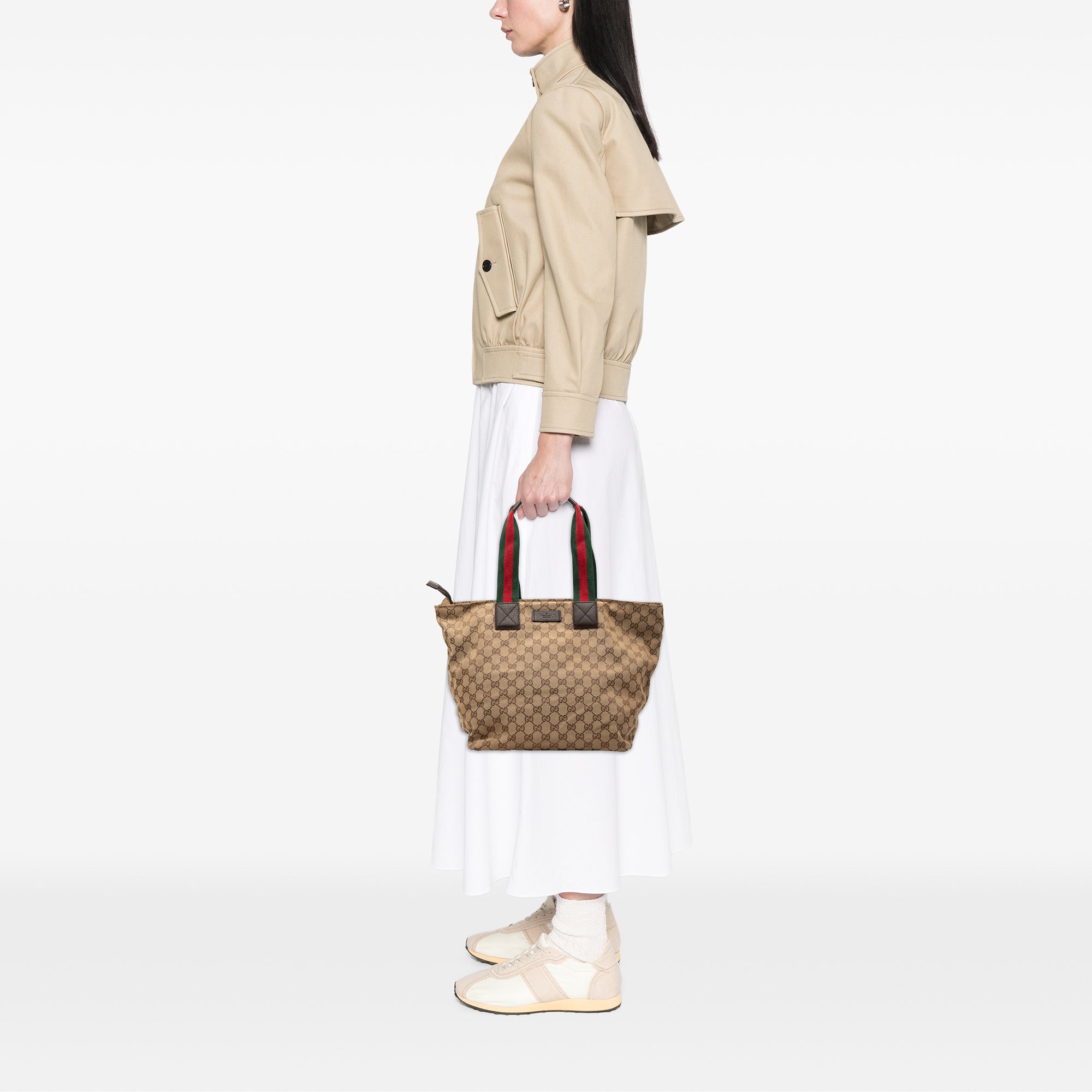 GG Canvas Web Tote - Image 7