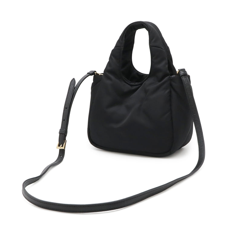 Mini Padded Re Nylon Bow Satchel - Image 2