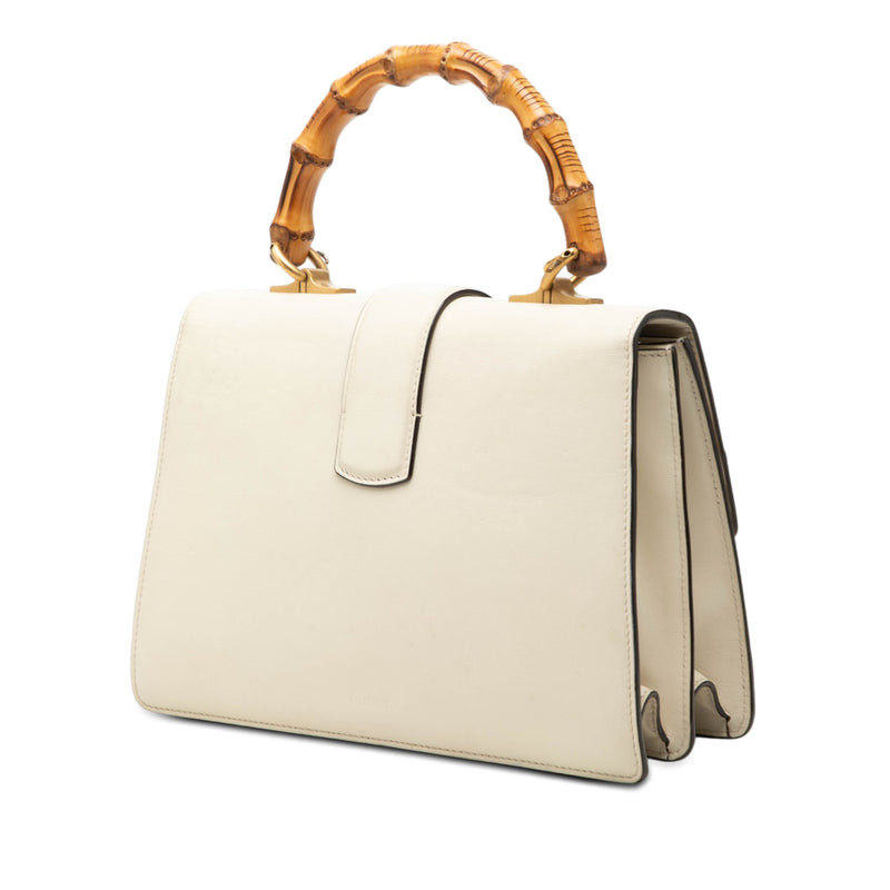 Medium Leather Bamboo Dionysus Web Satchel - Image 2
