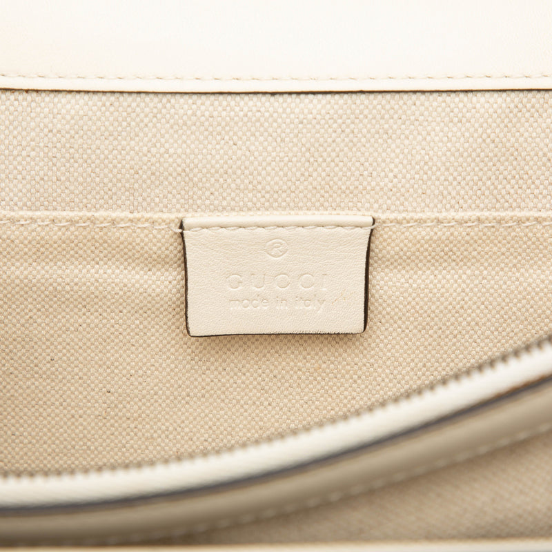 Medium Leather Bamboo Dionysus Web Satchel - Image 5