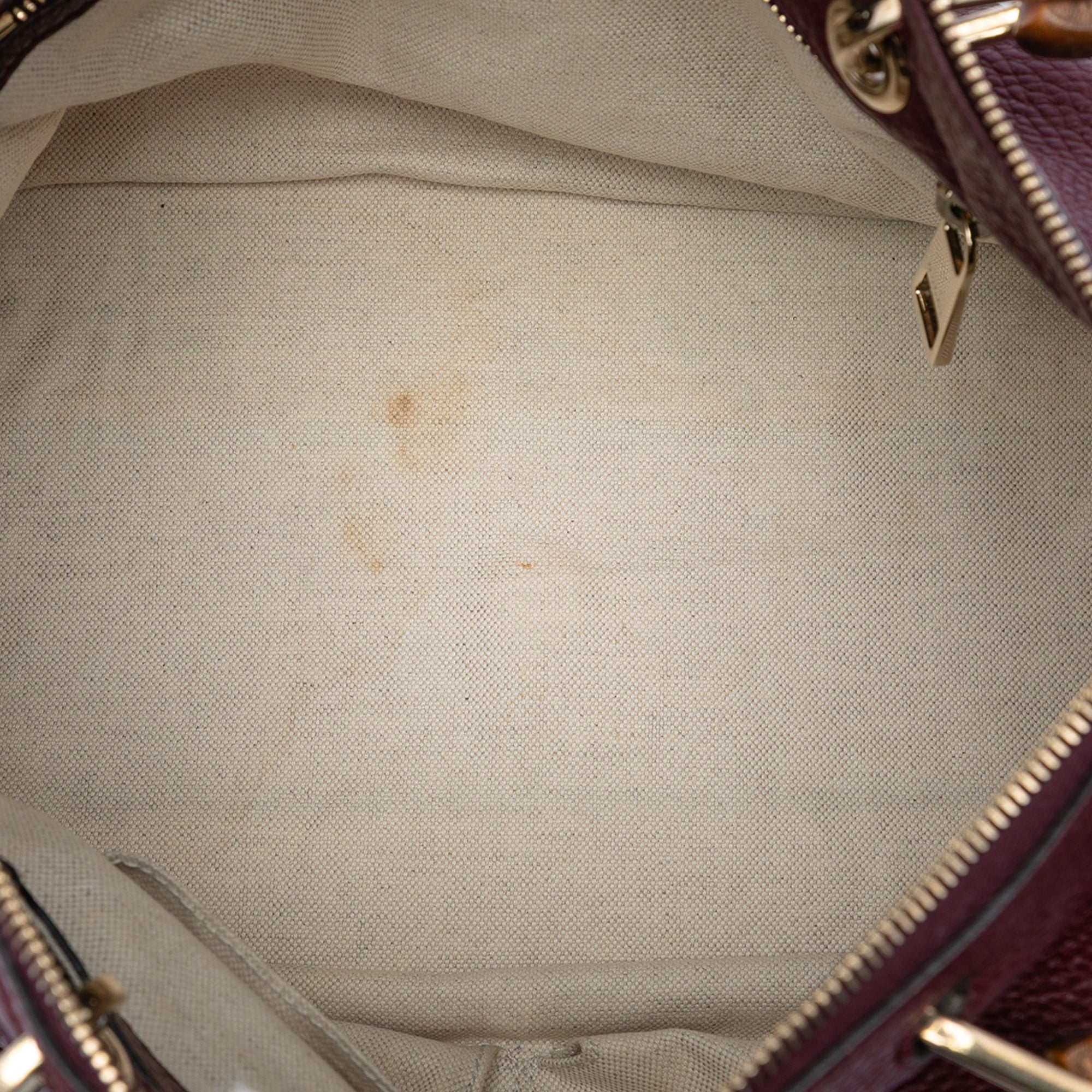 Medium Calfskin Bamboo Shopper Boston Bag - Image 4