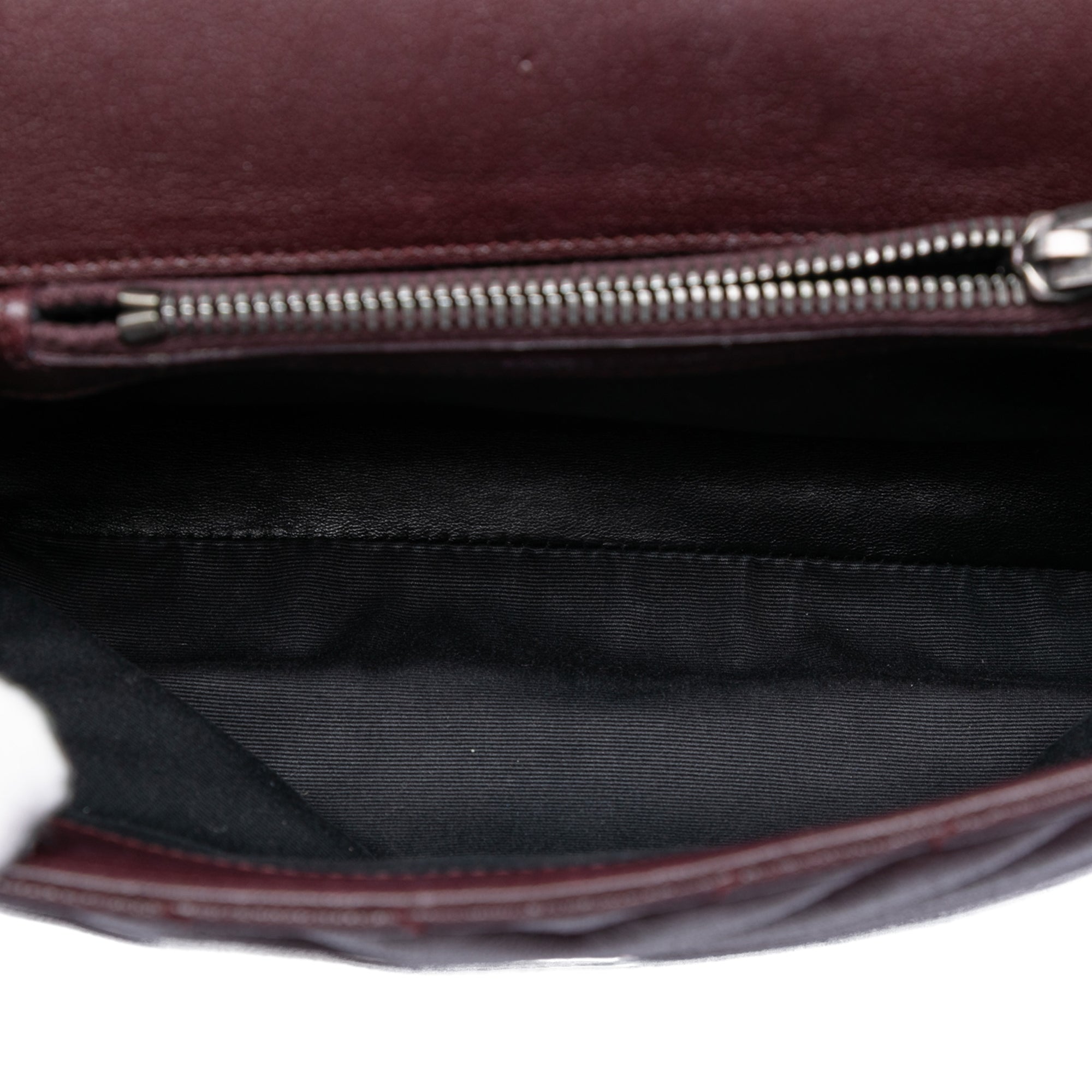 Medium Chevron Sheepskin Monogram College Satchel - Image 4