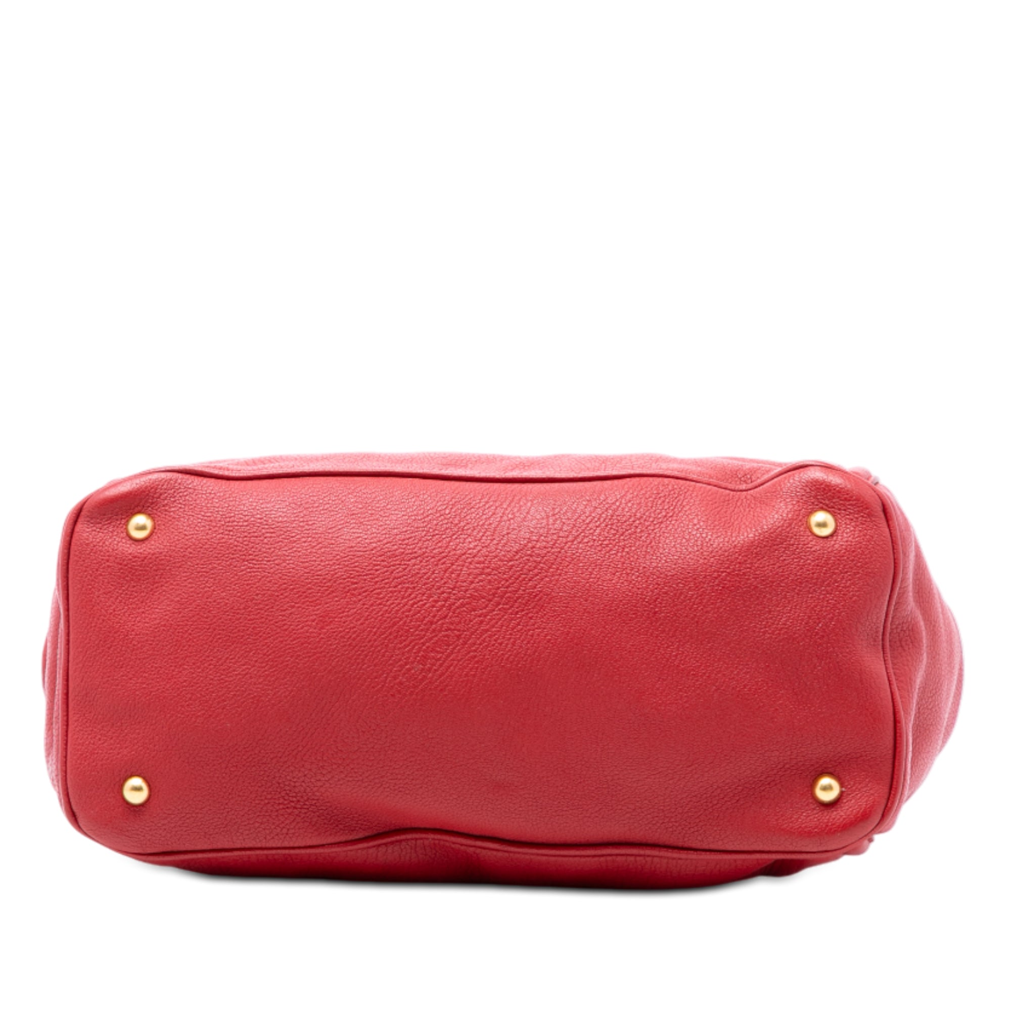 Nappa Turn Lock Frame Top Handle Bag - Image 3