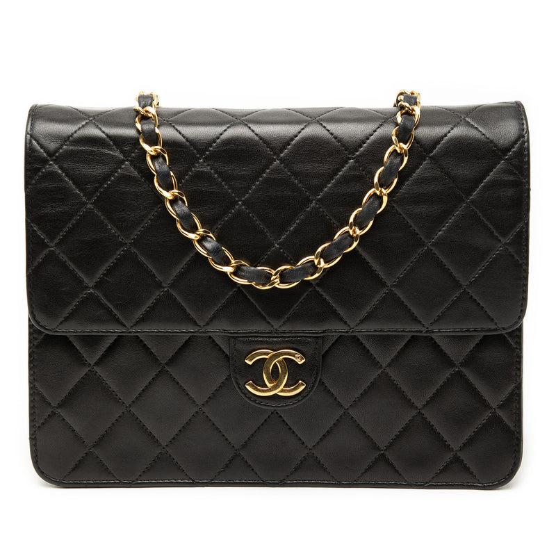 Small CC Quilted Lambskin Single Flap