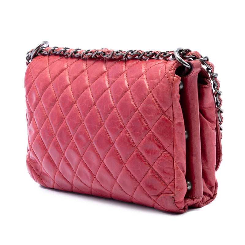 Quilted Glazed Calfskin Soft Boy Flap - Image 2