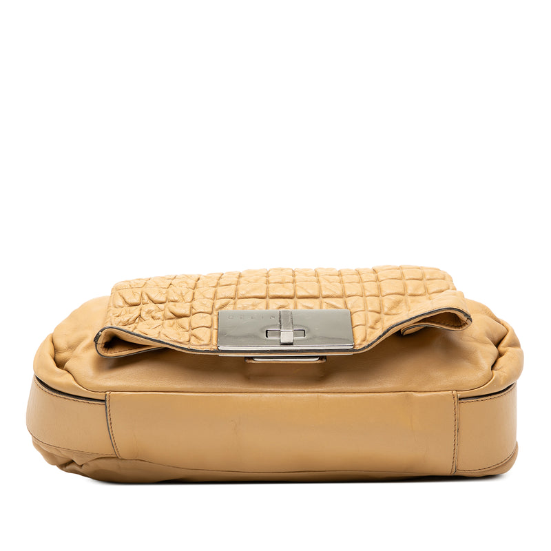 Lambskin Watch Me Gauffre Flap Shoulder Bag - Image 3