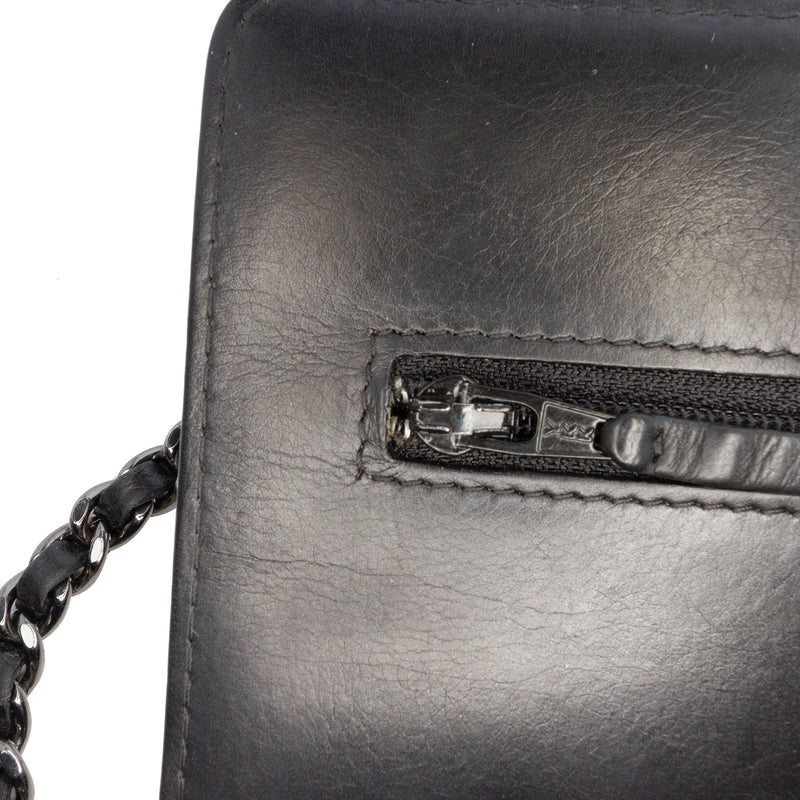 Chevron Lambskin Boy Wallet on Chain - Image 7