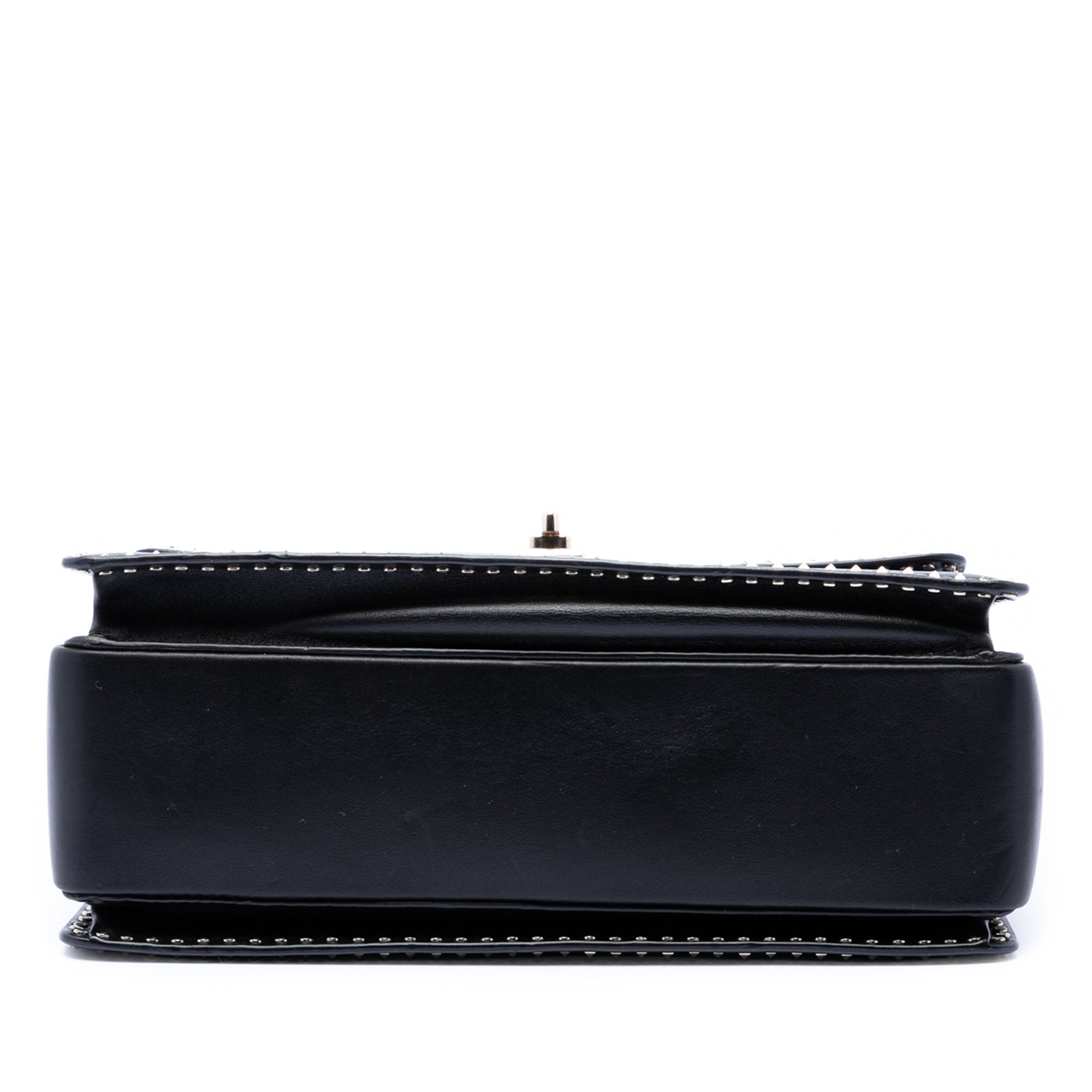Leather Rockstud Top Handle Bag - Image 3