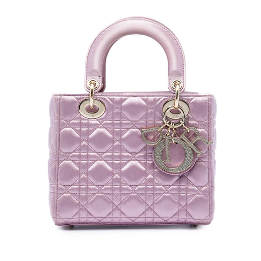 Small Satin Cannage Swarovski Lady Dior - Image 1