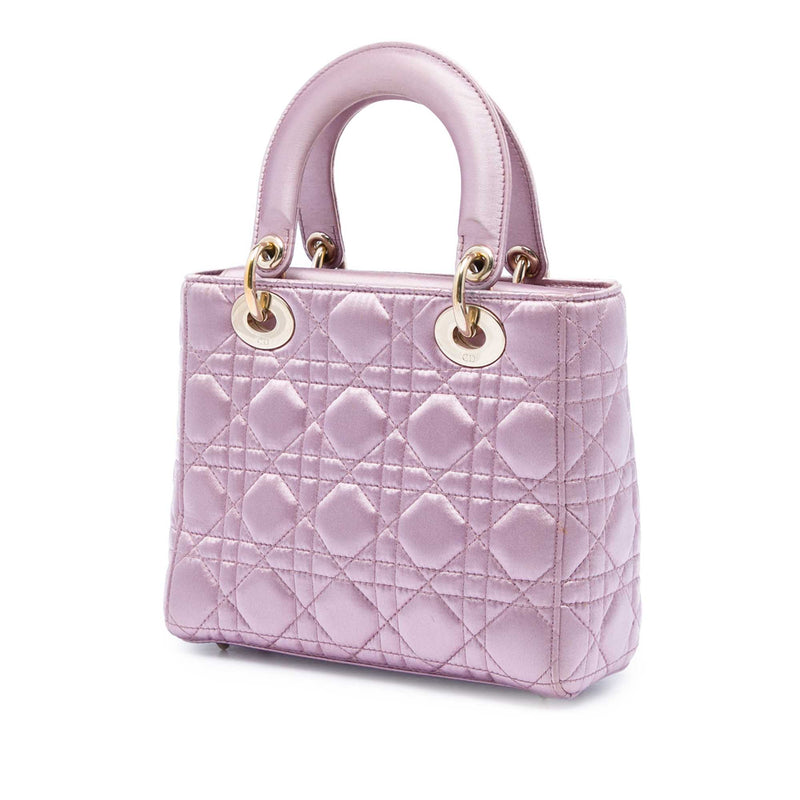 Small Satin Cannage Swarovski Lady Dior - Image 2
