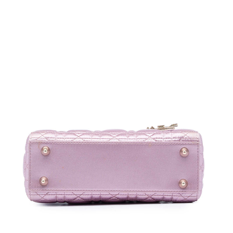 Small Satin Cannage Swarovski Lady Dior - Image 3