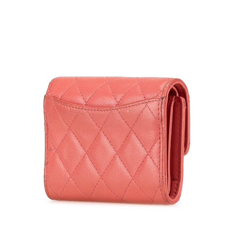 CC Quilted Caviar Trifold Wallet - Image 2