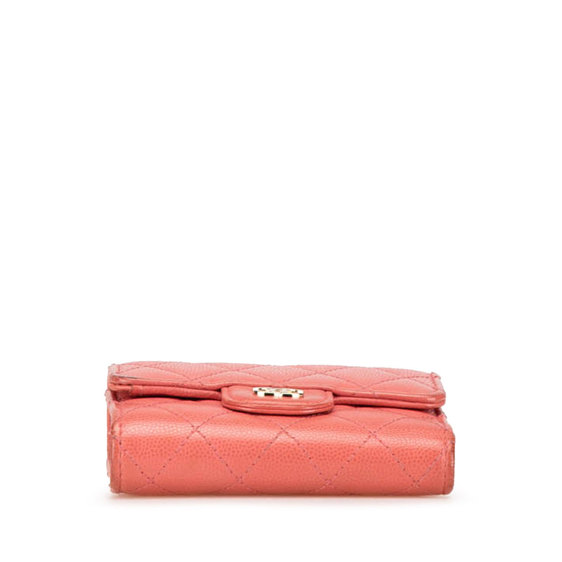 CC Quilted Caviar Trifold Wallet - Image 3