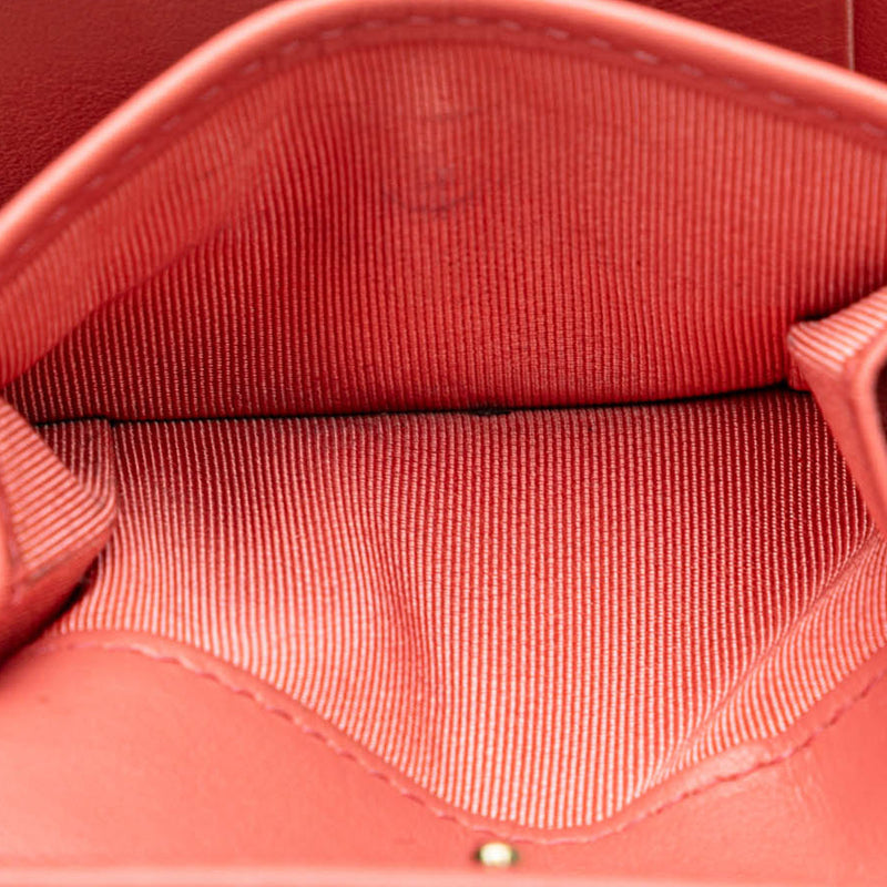 CC Quilted Caviar Trifold Wallet - Image 5