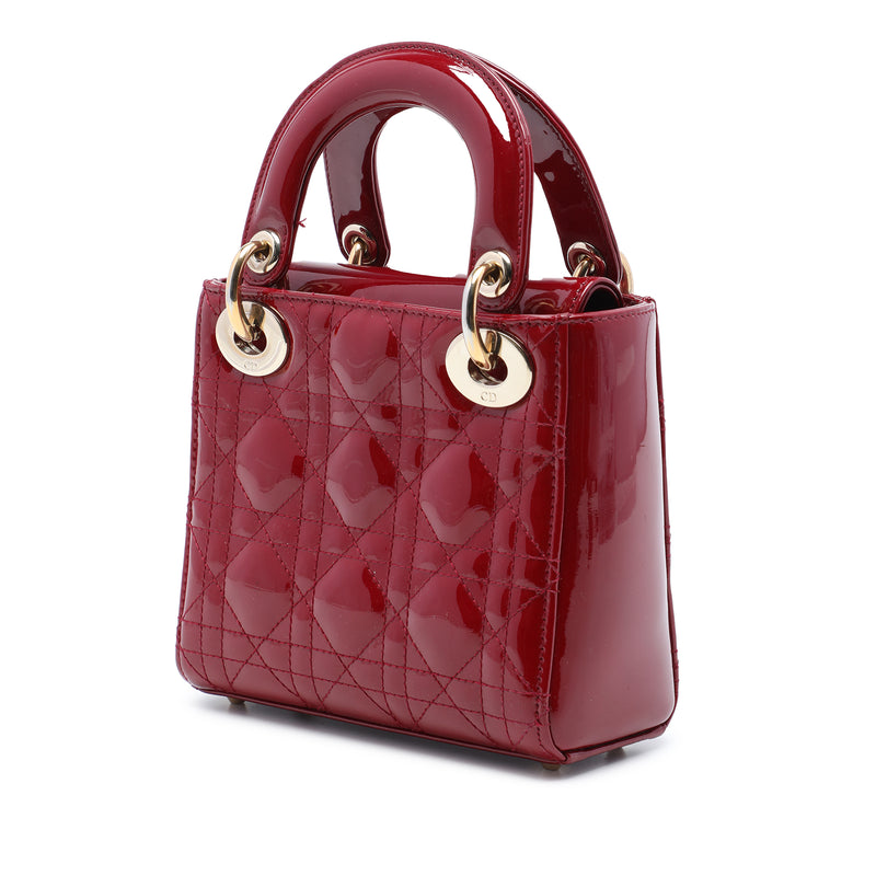 Mini Patent Cannage Lady Dior - Image 2