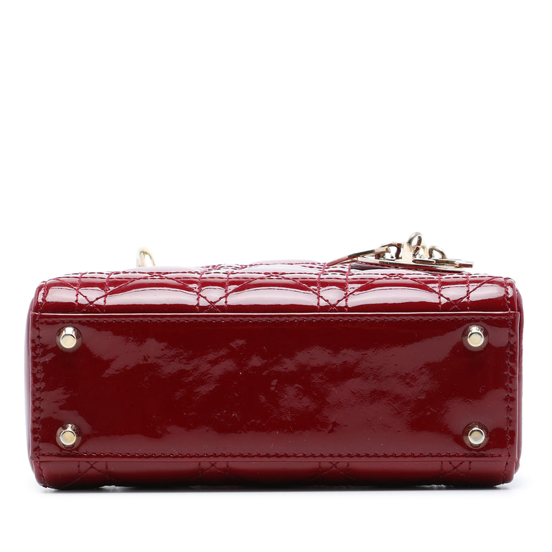Mini Patent Cannage Lady Dior - Image 3